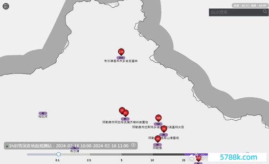 新疆北部积雪深度。图/@中国表象频说念表象分析师信欣